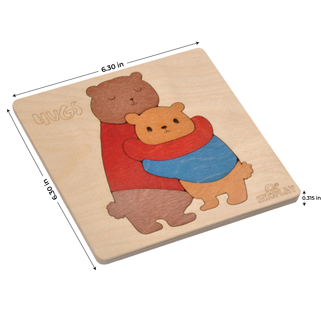 Hugs Bear Puzzle – Celebrate Love & Bonding