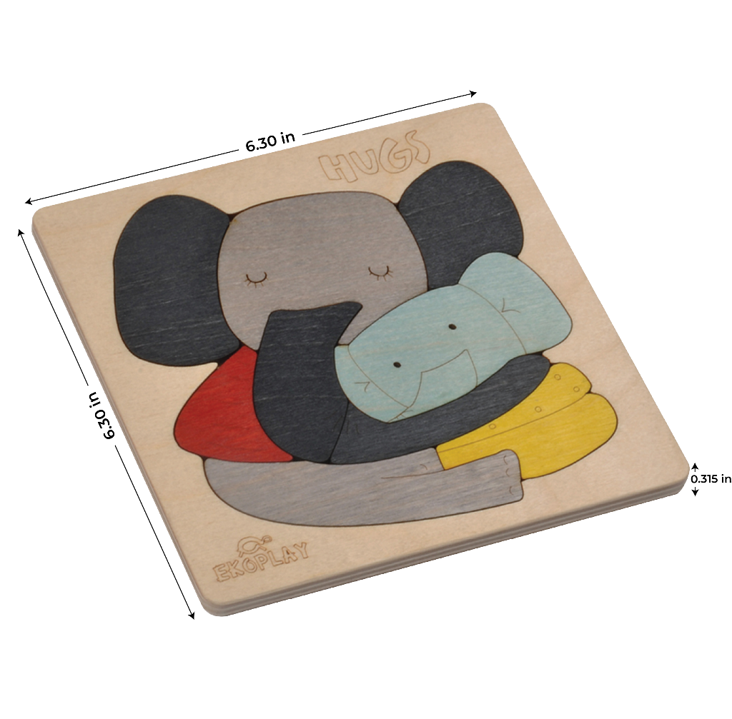 Hugs Elephant Puzzle – Celebrate Love & Bonding
