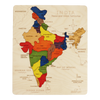 India Map Learning Puzzle. Geography Skill Toy for Kids.