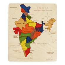India Map Jigsaw Puzzle for Kids - Ages 3+