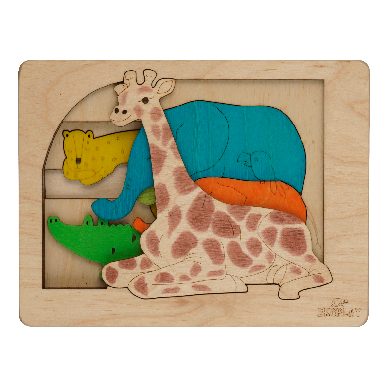 🐾 Jungle Multilayered  Puzzle – Tales from the Wild