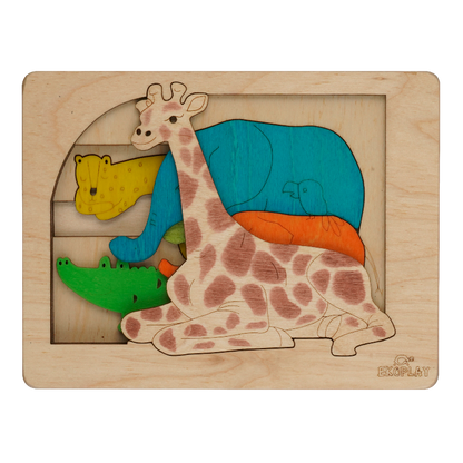 🐾 Jungle Multilayered  Puzzle – Tales from the Wild