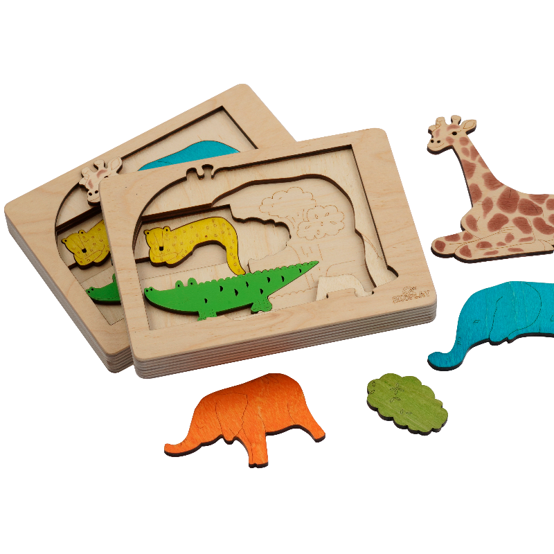 🐾 Jungle Multilayered  Puzzle – Tales from the Wild