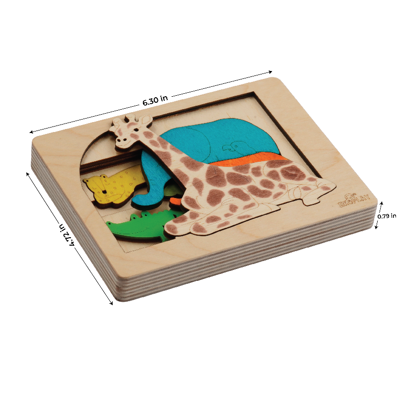 🐾 Jungle Multilayered  Puzzle – Tales from the Wild