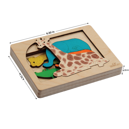 🐾 Jungle Multilayered  Puzzle – Tales from the Wild