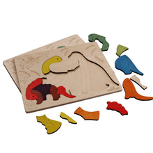 Jurassic Wooden Puzzle | 15 Pieces Jigsaw Puzzle | Dinosaurs for Kids 3 Years and Above