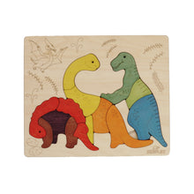 Jurassic Wooden Puzzle | 15 Pieces Jigsaw Puzzle | Dinosaurs for Kids 3 Years and Above