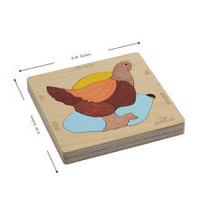 Life Cycle of A Chicken | 20 Piece Wooden Jigsaw Puzzle for Kids | for Preschool Kids, Learning Educational Toys Gifts for Boys & Girls 3+ Years