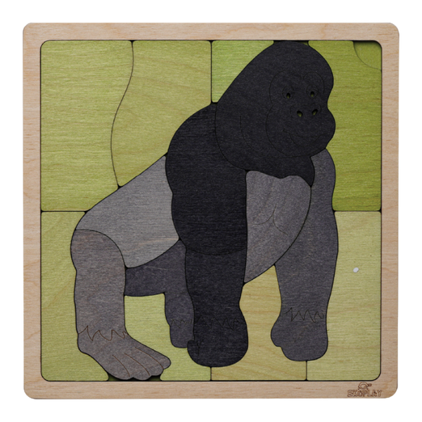 Mountain Gorilla Wildlife Puzzle – Jungle Explorer