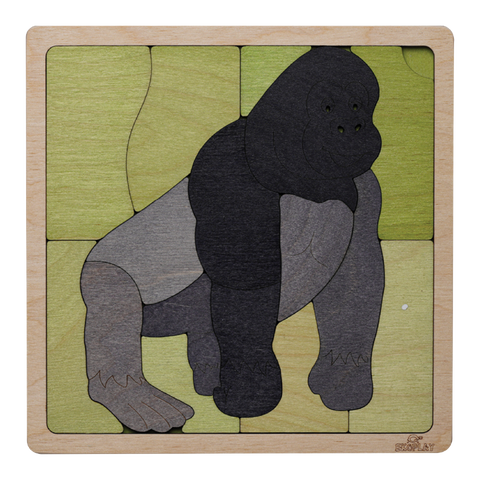 Mountain Gorilla Wooden Puzzle - 3 Years and Above