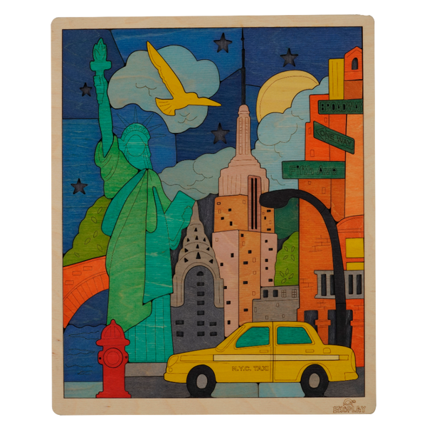 New York City Puzzle For Kids - 3+ Years