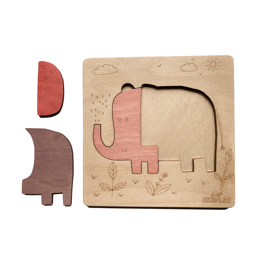 Playful Elephant – First Puzzle Fun