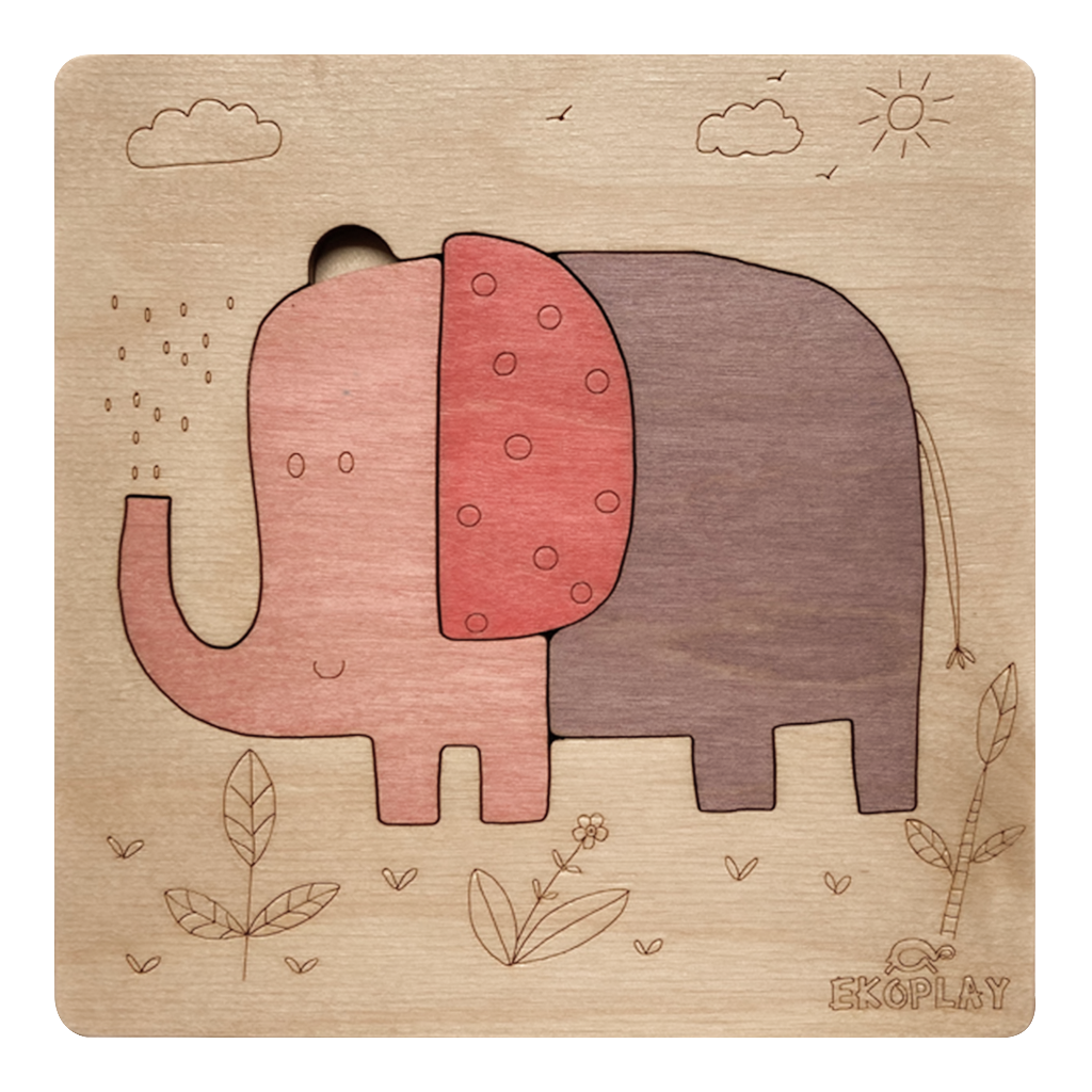 Playful Elephant – First Puzzle Fun