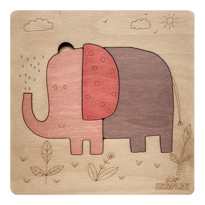 Playful Elephant – First Puzzle Fun