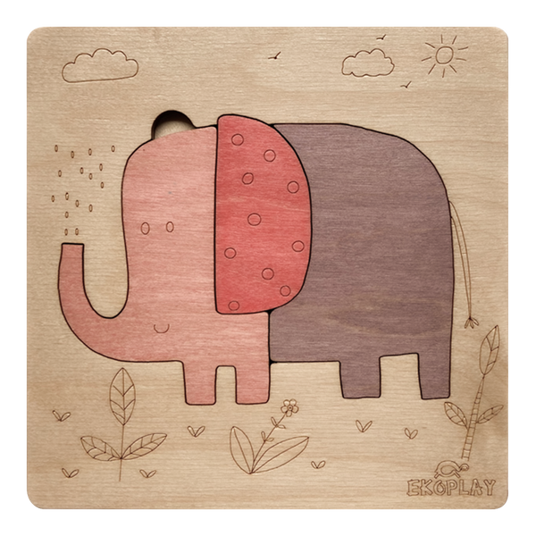 Playful Elephant – First Puzzle Fun