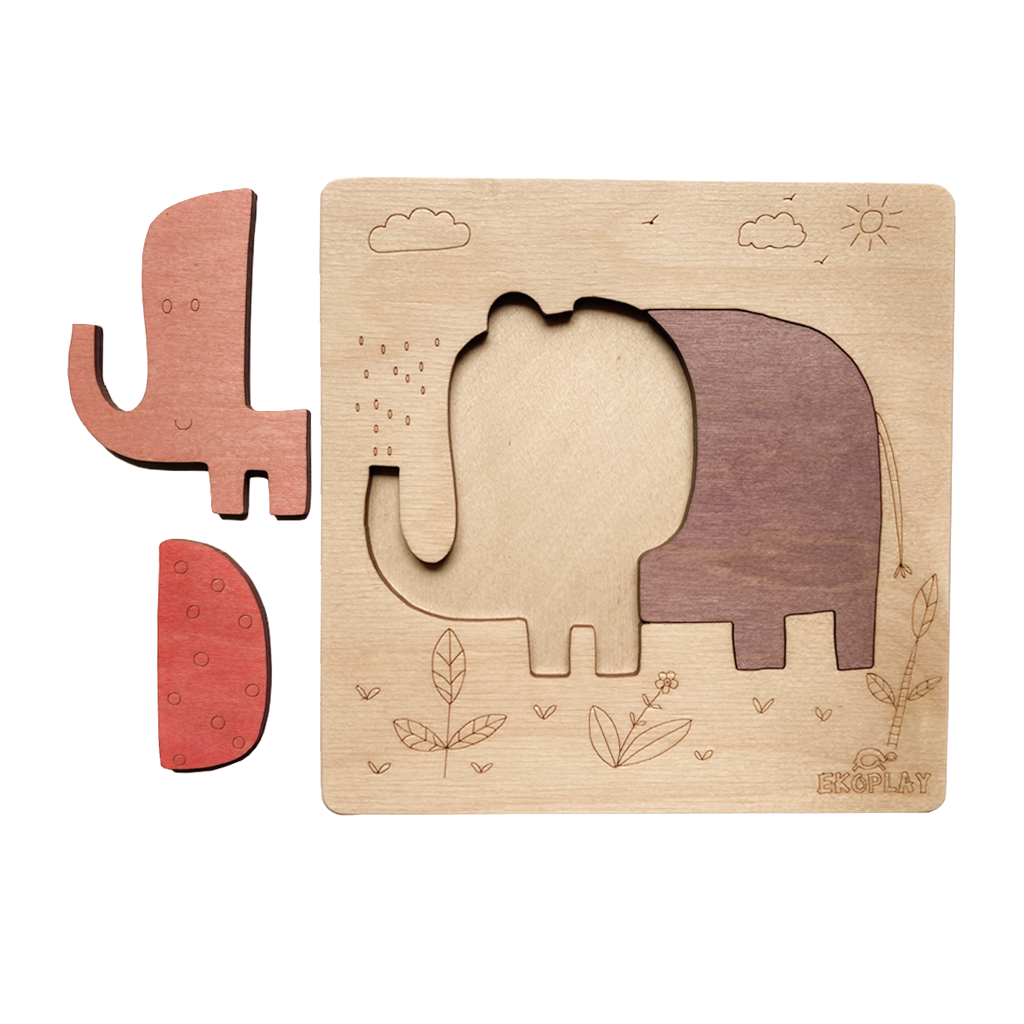 Playful Elephant – First Puzzle Fun
