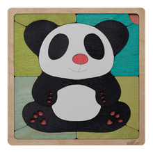 Pink Nosed Panda Wooden Puzzle for Kids - 3 Years and Above