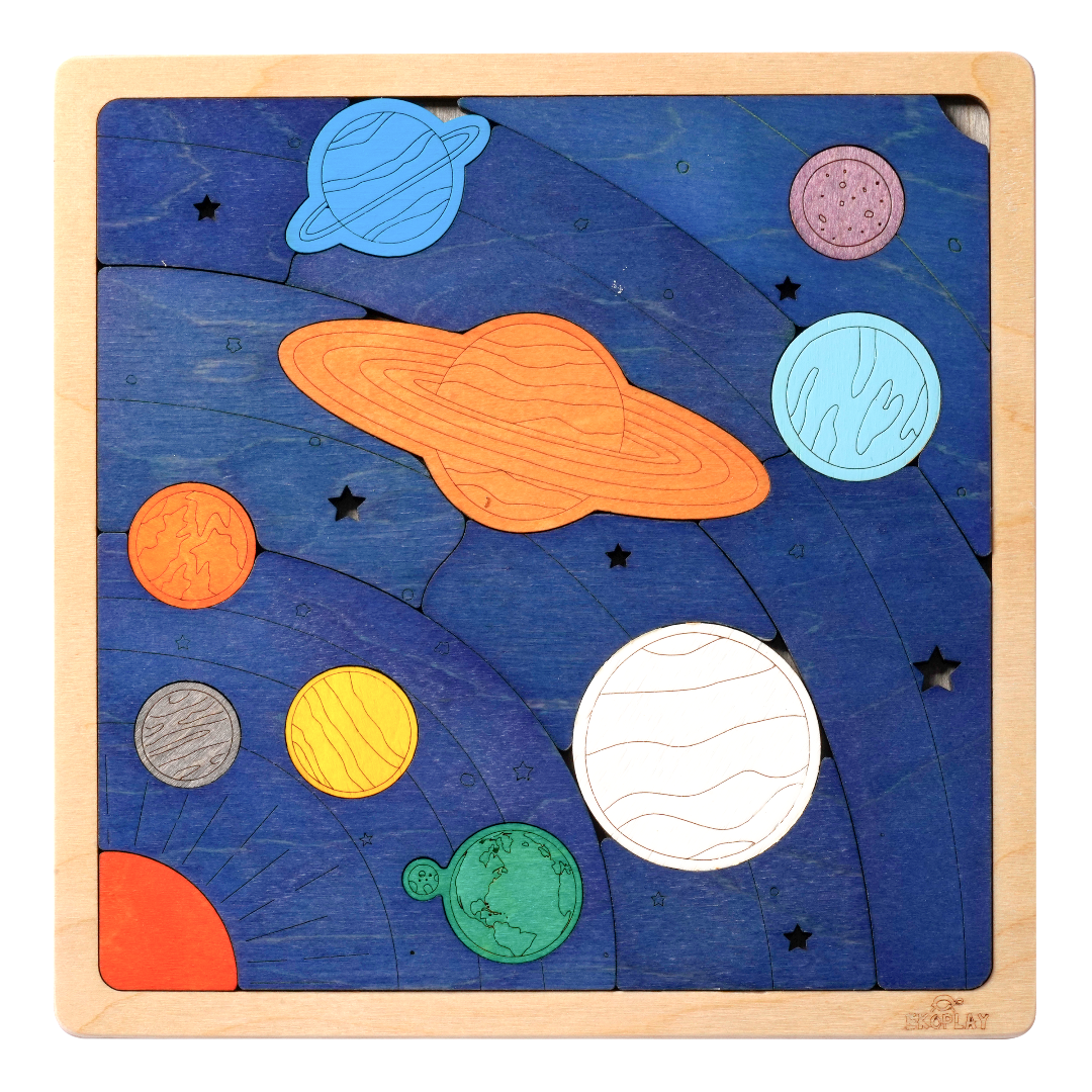 Solar System And Planets Puzzle For Kids - Ages 3+ Years
