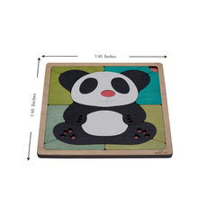 Pink Nosed Panda Wooden Puzzle | 19 Pieces Jigsaw Puzzle | Endangered Animals for Kids 3 Years and Above