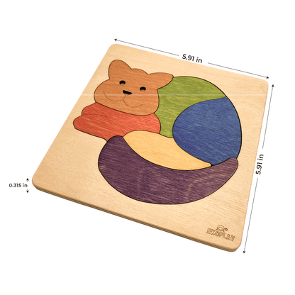 Rainbow Cat Learning Puzzle – Colorful Pet Discovery