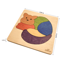 Ekoplay Cat Wooden Puzzle - 6 Pieces, Fun Learning Game, Educational Toys for Boys, Girls, Pre-School Kids, Toddlers (Multicolor, 3+ Age Group)