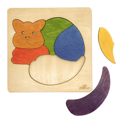 Rainbow Cat Learning Puzzle – Colorful Pet Discovery