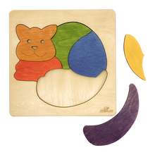 Ekoplay Cat Wooden Puzzle - 6 Pieces, Fun Learning Game, Educational Toys for Boys, Girls, Pre-School Kids, Toddlers (Multicolor, 3+ Age Group)
