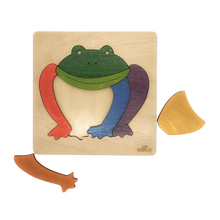 Rainbow Frog Wooden Puzzle - 3+ Age Group