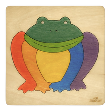 Rainbow Frog Wooden Puzzle - 3+ Age Group