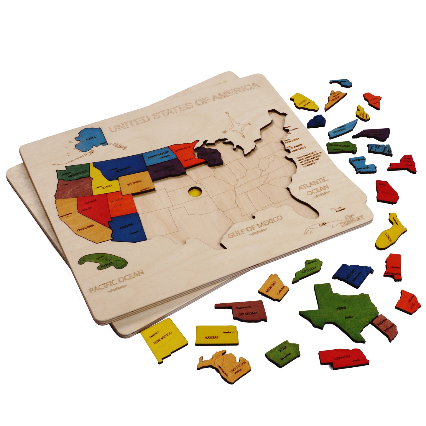 USA Map Explorer Puzzle – A Journey Across States