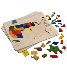 Ekoplay USA Wooden Map Puzzle