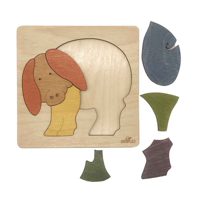 Rainbow Pig Learning Puzzle – Farm Animal Fun