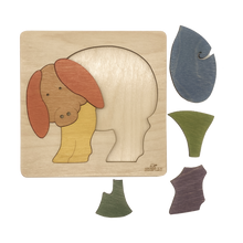 EKOPLAY’s Wooden Puzzles for Kids, 8 Piece Jigsaw Puzzle for Pre-School Kids, Learning Educational Toys Gifts for Boys Girls. Animal Puzzles Sets, Rainbow Pig. Age 3+ Years.