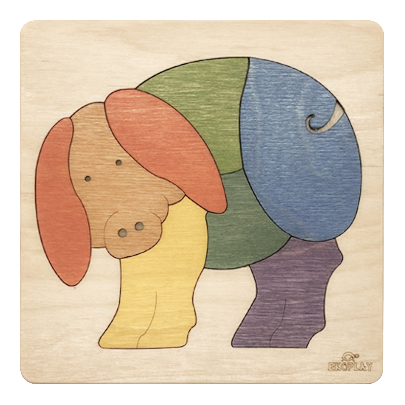 Rainbow Pig Learning Puzzle – Farm Animal Fun