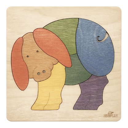 Rainbow Pig Learning Puzzle – Farm Animal Fun