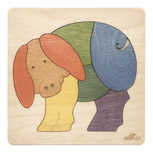 EKOPLAY’s Wooden Puzzles for Kids, 8 Piece Jigsaw Puzzle for Pre-School Kids, Learning Educational Toys Gifts for Boys Girls. Animal Puzzles Sets, Rainbow Pig. Age 3+ Years.