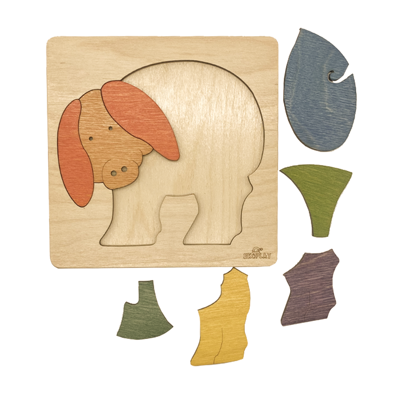 Rainbow Pig Learning Puzzle – Farm Animal Fun
