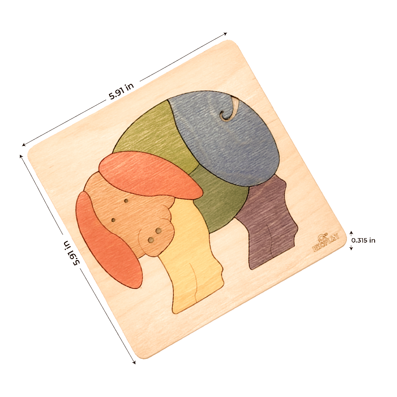 Rainbow Pig Learning Puzzle – Farm Animal Fun