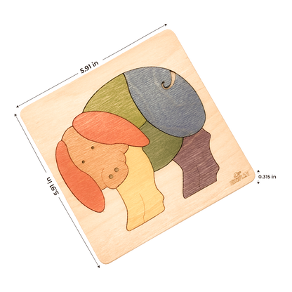 Rainbow Pig Learning Puzzle – Farm Animal Fun