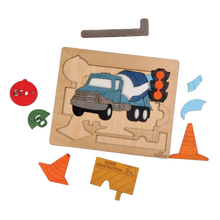 Road Construction Multilayered Wooden Puzzles For Kids
