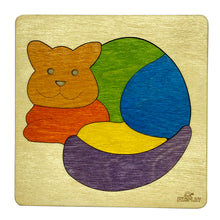 Ekoplay Cat Wooden Puzzle - 6 Pieces, Fun Learning Game, Educational Toys for Boys, Girls, Pre-School Kids, Toddlers (Multicolor, 3+ Age Group)