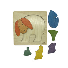 EKOPLAY’s Wooden Puzzles for Kids, 8 Piece Jigsaw Puzzle for Pre-School Kids, Learning Educational Toys Gifts for Boys Girls. Animal Puzzles Sets, Rainbow Pig. Age 3+ Years.
