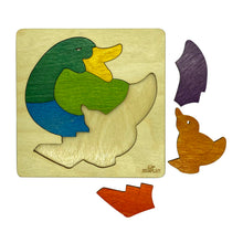 Ekoplay Rainbow Duck Wooden Puzzle - 7 Pieces, Fun Learning Game, Educational Toys for Boys, Girls, Pre-School Kids, Toddlers (Multicolor, 3+ Age Group)