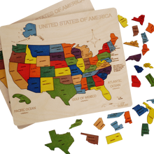 Ekoplay USA Wooden Map Puzzle