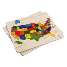 Ekoplay USA Wooden Map Puzzle