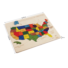 Ekoplay USA Wooden Map Puzzle