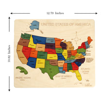 Ekoplay USA Wooden Map Puzzle