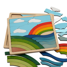 Wooden Rainbow Puzzle - 3+ Age Group