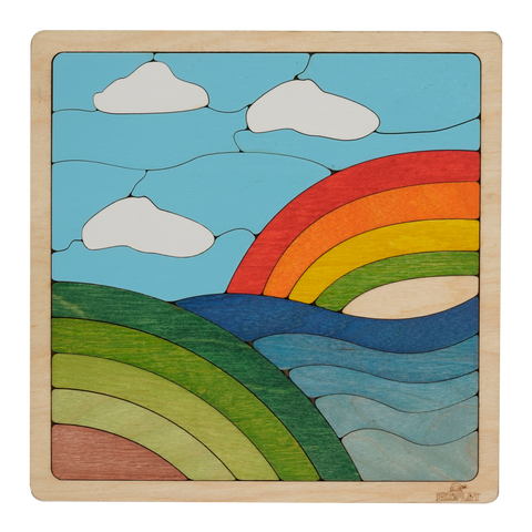 Wooden Rainbow Puzzle - 3+ Age Group