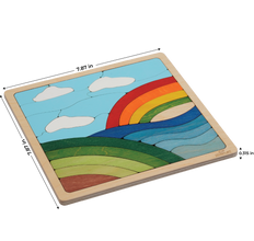 Wooden Rainbow Puzzle - 3+ Age Group